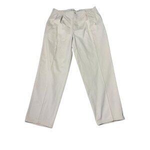 Vintage Brooks Brothers Mens Khaki Pleated Casual‎ Pants Size 38x32 Cotton